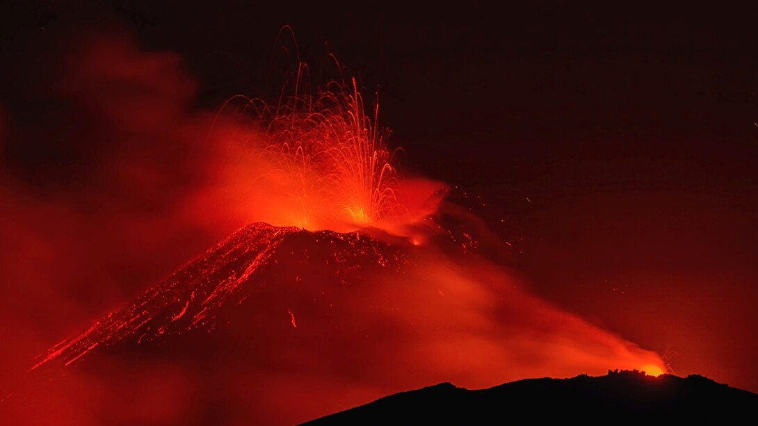 Eruzione dell'Etna, Italia, del 19 luglio 2019, foto di Andrea Mirabella