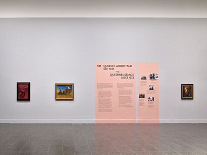 Verschiedene künstler, Queere moderne. 1900 bis 1950, ausstellungsansicht. Mit freundlicher genehmigung der Kunstsammlung 