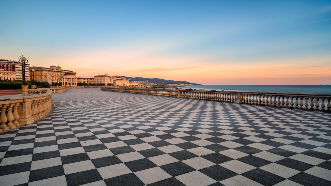 Piazza Mascagni, Livorno, Italia