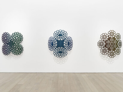 Monira Al Qadiri, Cosmic machine, exhibition view. Courtesy of Perrotin Gallery