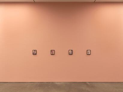 Nicolas Party, Dead fish, exhibition view. Courtesy of Karma Gallery
