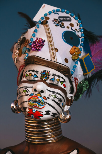 Zana Masombuka, Nges’rhodlweni: Is’memo 5 (detail), 2023. Courtesy of October Gallery