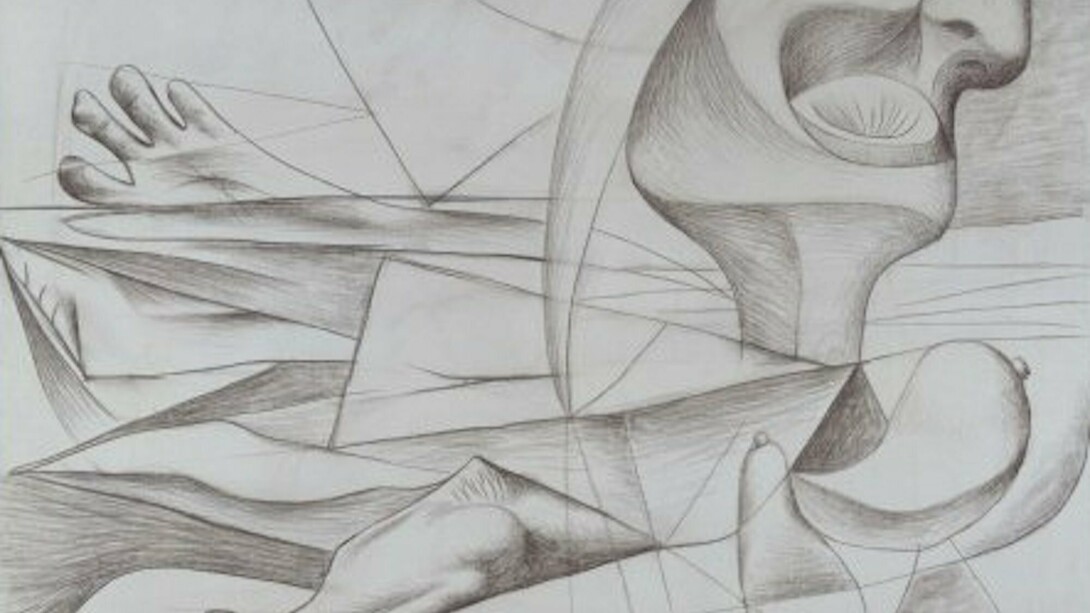 Pablo Picasso (Pablo Ruiz Picasso), La nageuse (The Swimmer), 1934 (June 5th, Rue La Boétie, Paris). Courtesy of Museo Reina Sofía