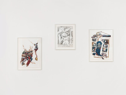 Cesar Santos, Manuscripts, exhibition view. Courtesy of Robilant+Voena Gallery
