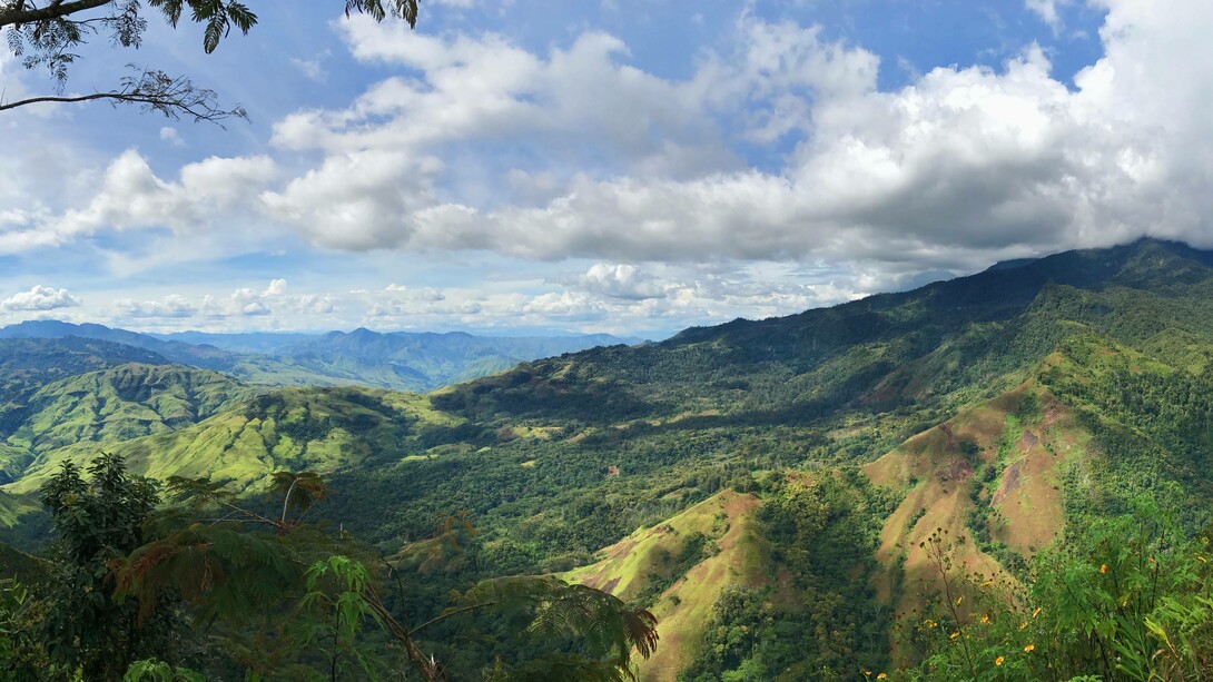A view of Eastern Highlands Province, Papua New Guinea