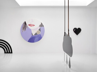 Brian Calvin & Wendy White, Exhibition view. Courtesy of Cabinet