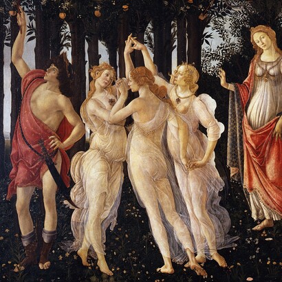 Sandro Botticelli, Primavera, 1482 c. Galleria degli Uffizi, Firenze, Italia