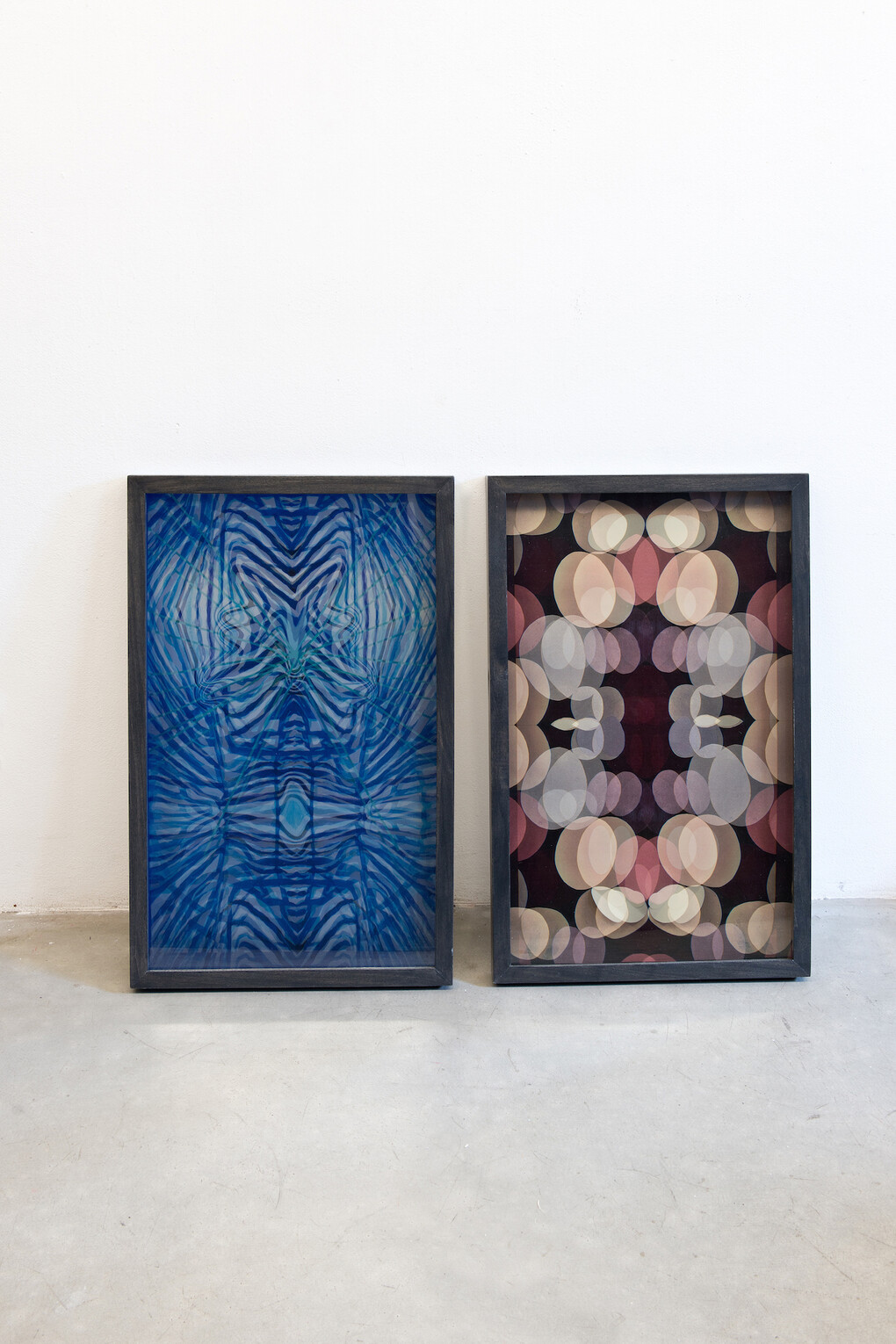 Maurizio Donzelli, Mirrors dittico, 2015, 79 x 49 x 5,5 cm cad, in dittico 79 x 98 x 5,5 cm, Tecnica mista in box

