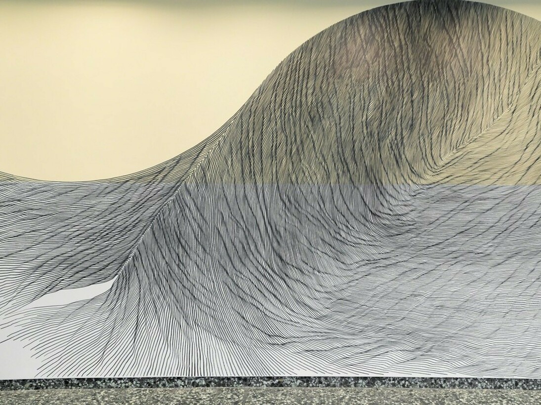 Linn Meyers, Exhibition view. Courtesy of Hirshhorn Museum and Sculpture Garden