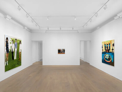 Wilhelm Sasnal, Family / history, exhibition view. Courtesy of Sadie Coles HQ