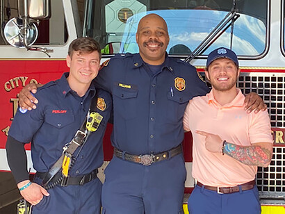 At the fire station during the peak of the pandemic in Atlanta