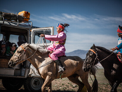La gara a cavallo dei ragazzi