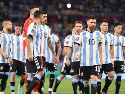 Argentinian soccer team at FIFA World Cup, Qatar, 2022