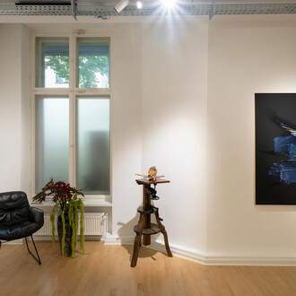 Helga Schmidhuber, Morpheus mango mau, ausstellungsansicht. Mit freundlicher genehmigung der Aoa;87 Gallery. Foto von Dotgain