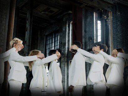 People with their eyes covered, blind to what they see