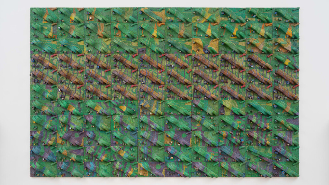 Elias Sime, Tightrope. Courtesy of GRIMM Gallery