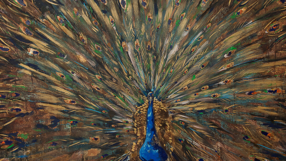 Il re dei giardini, 250x150 cm, mixed media on canvas, 2016. Courtesy of Maddox Gallery