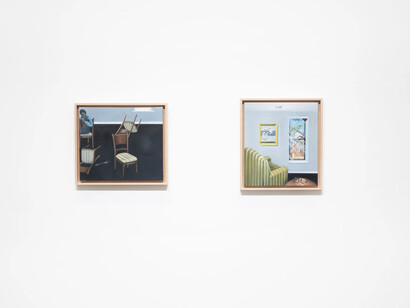 Ian Mwesiga, Au service des rêves (In the service of dreams), vue d’exposition. Avec l’aimable autorisation de la Galerie Mariane Ibrahim