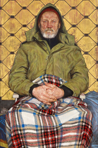 Man with a Plaid Blanket by Thomas Ganter © Thomas Ganter