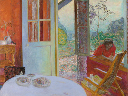 Pierre Bonnard, "Dining Room in the Country" (detail), 1913, oil on canvas. Minneapolis Institute of Art. The John R. Van Derlip Fund. © 2023 Artists Rights Society (ARS), New York. Courtesy of Kimbell Art Museum