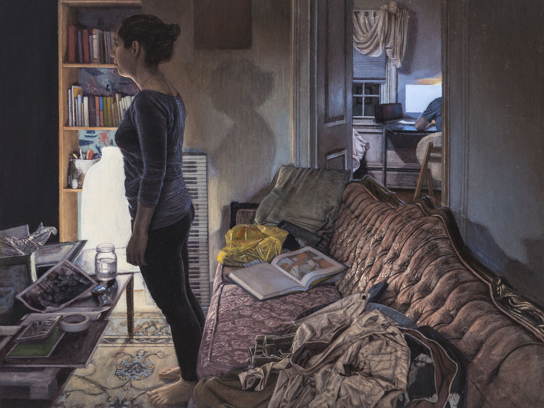 Maya Brodsky, Piano Lesson, 2014, Oil on panel, 11” x 14”