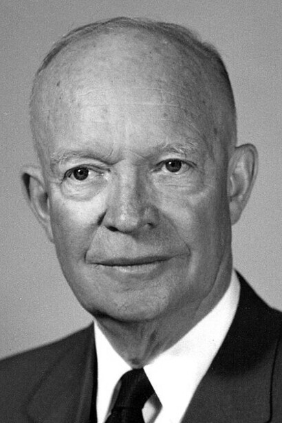 Ex presidente de los Estados Unidos, Dwight David Eisenhower, (14.10.1890, Denison,Texas - 28.03.1969 Washington, D.C., EE. UU.). Retrato fotográfico de la Casa Blanca, febrero de 1959