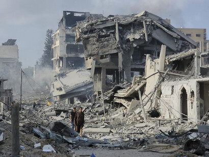 Devastación en la Franja de Gaza
