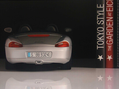 Pedro Campos, "Porsche" Oil on canvas, 97 x 195 cm