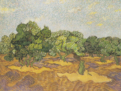 Vincent Van Gogh; Huerto de olivos, 1889, Metropolitan Museum of Art, Nueva York