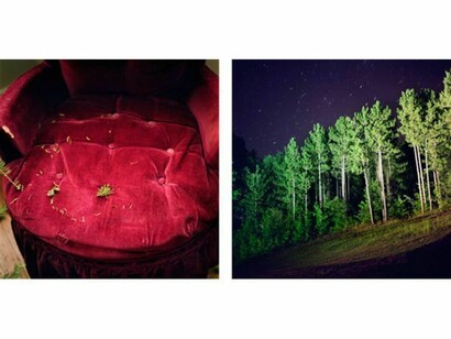 Colleen Plumb, Red Chair with Needles, 1999, Sleeping Bear Dunes, 2003, 18.5 x 18.5 inches, Archival pigment prints, ed. 10