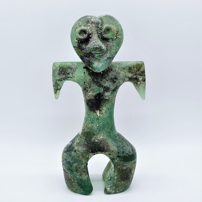 Pino Signoretto, Inca, c. 1990's, cast glass, 10.50x5x2.50 inches. Courtesy New River Fine Art