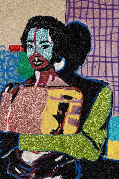 Akea Brionne, Learning the weight of being held (detail), 2025. Courtesy of Lyles & King 