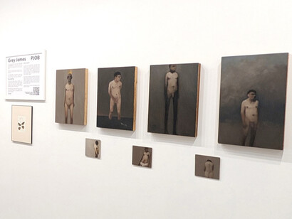 Grey James, PJOB, exhibition view. Courtesy of Bert Green Fine Art