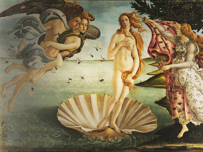 El Nacimiento de Venus (h. 1485-86) Sandro Boticelli