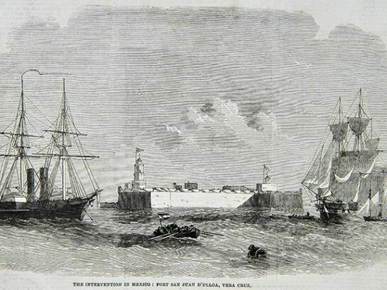 London Illustrated News, 1862, Spanish Troops Disembark