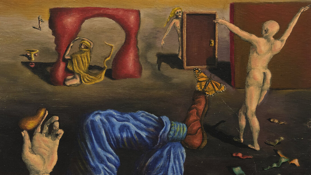 Llyn Foulkes, The images of perception (detail), 1953. Courtesy of The Pit Gallery