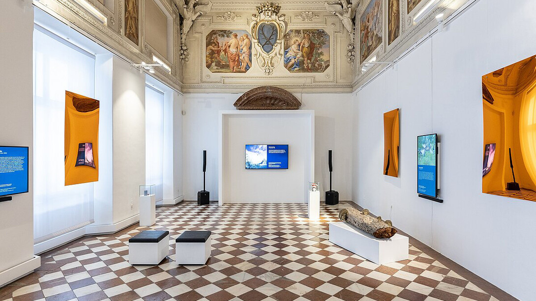 Signal vom Dachstein, ausstellungsansicht. Mit freundlicher genehmigung von Schloss Trautenfels