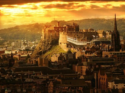 Edimburgo al caer la tarde