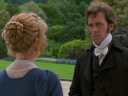 Gli attori Hugh Laurie e Kate Winslet in Ragione e Sentimento, 1995