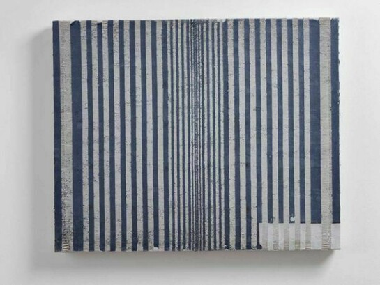 Jessica Mein, obra doze, 2013, acrylic medium on hemp and wood, 27.16 x 21.7 x 1.5 in. / 69 x 55 x 4 cm