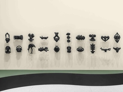 Olalekan Jeyifous, Hydricosmic litanies, exhibition view. Courtesy of Walker Art Center