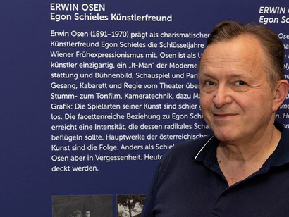 The Erwin Osen special exhibition, curated by Christian Bauer, features a photograph from NÖ Museum Betriebs GmbH, uploaded by Christian Nowotny