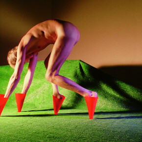 Jimmy De Sana
Marker Cones, 1982
Medium C-print on paper
© Courtesy of Wilkinson Gallery, London and The Estate of Jimmy De Sana
