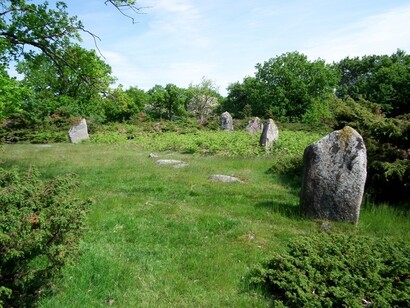 Megaliti di Bjergegardsbakken, isola di Bornholm, Danimarca