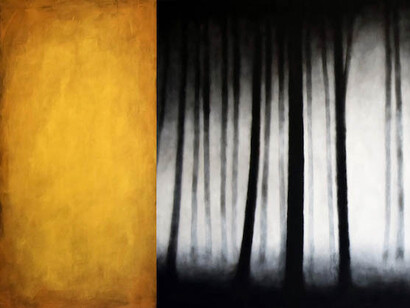 Ernesto Morales, Forest IV, oil on canvas, 2020, 100 x 200 cm (detail). Courtesy of Punto sull'arte