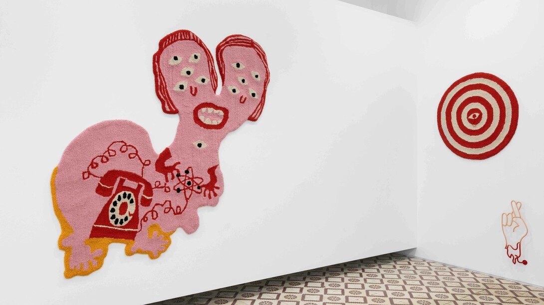 Sara Korshøj Christensen, It's true...I dreamt it myself! Vista da exposição. Cortesia da Galeria Nave