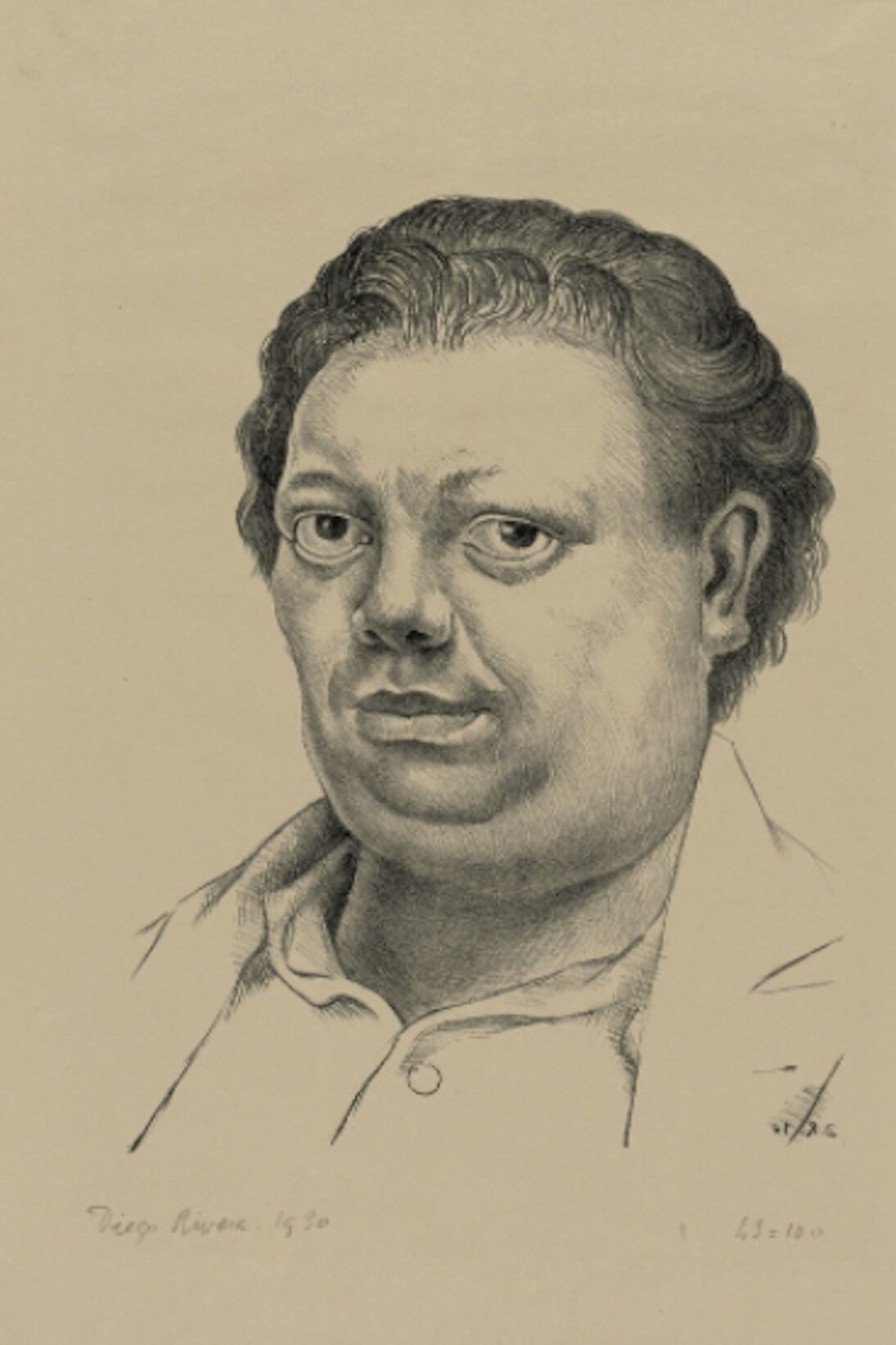 Diego Rivera, Self-Portrait, 1930. Courtesy of Museum of Fine Arts, Boston