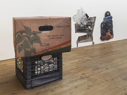 Lucia Hierro, Moving day, exhibition view. Courtesy of Marc Straus Gallery