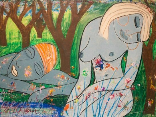 Charles Sekano, Sleeping Bathers in the River of the Past 2008, © Alan Roderick