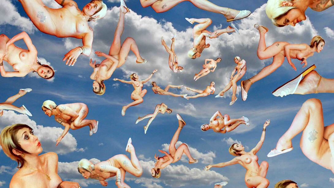 Genesis P-Orridge, Snoflakes DNA (Clouds), 2008, C-Print mounted on Plexiglass, 144 x 183 cm, image courtesy the artist
